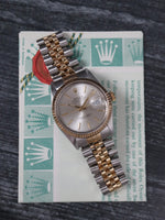 40751: Rolex Datejust 36, Ref. 16013, Rolex Papers Circa 1986