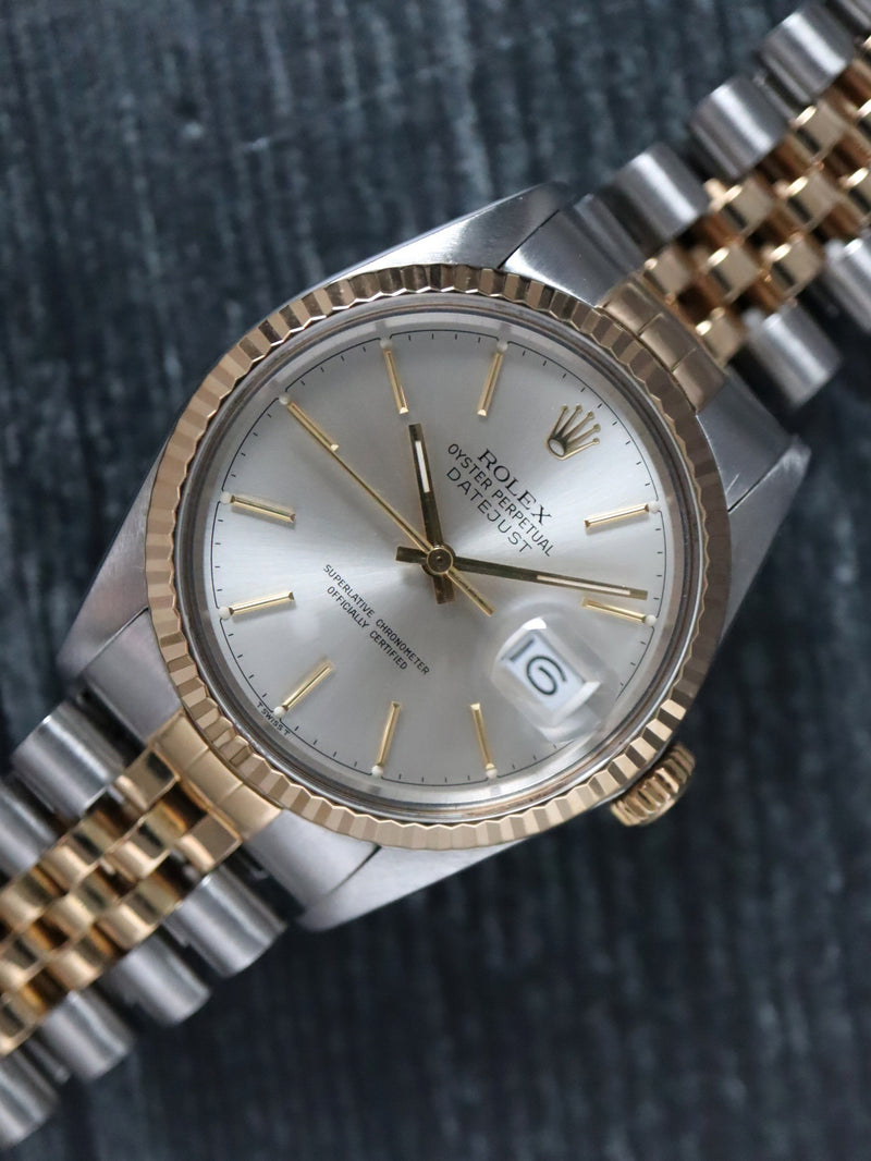 40751: Rolex Datejust 36, Ref. 16013, Rolex Papers Circa 1986