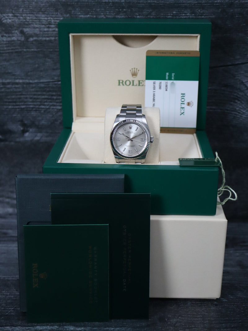 40753: Rolex Oyster Perpetual 36, Ref. 116034, Box and 2016 Card