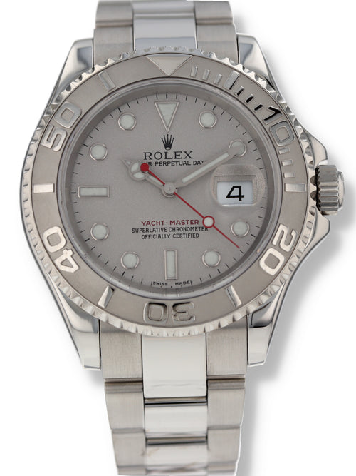 40758: Rolex Yacht-Master 40, Ref. 16622, Rolex Box and 2023 Service card + Rolex CPO 2025 Card