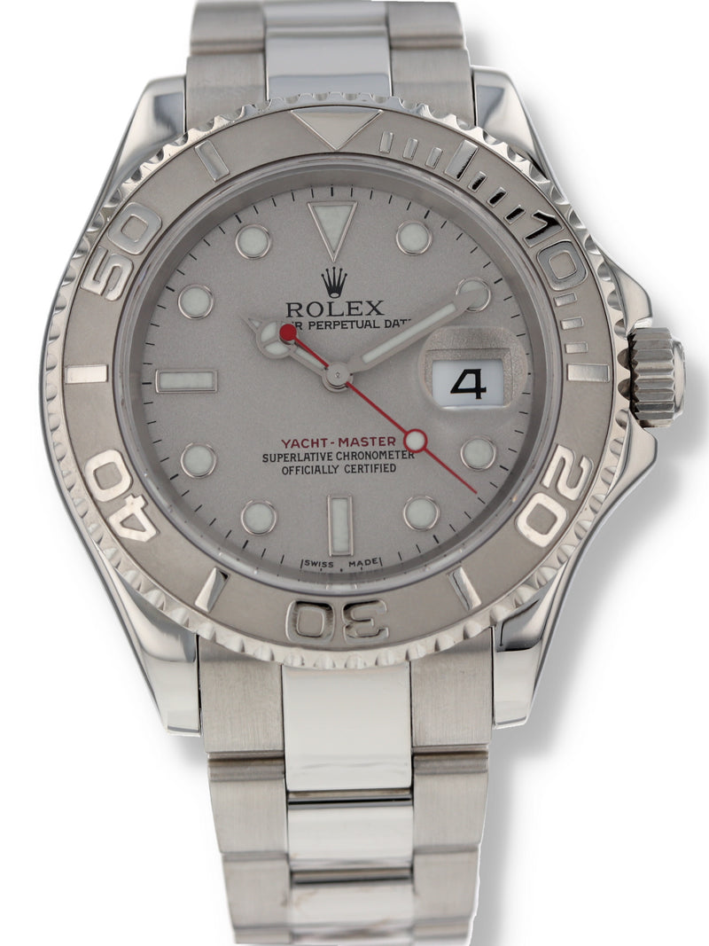 40758: Rolex Yacht-Master 40, Ref. 16622, Rolex Box and 2023 Service card + Rolex CPO 2025 Card