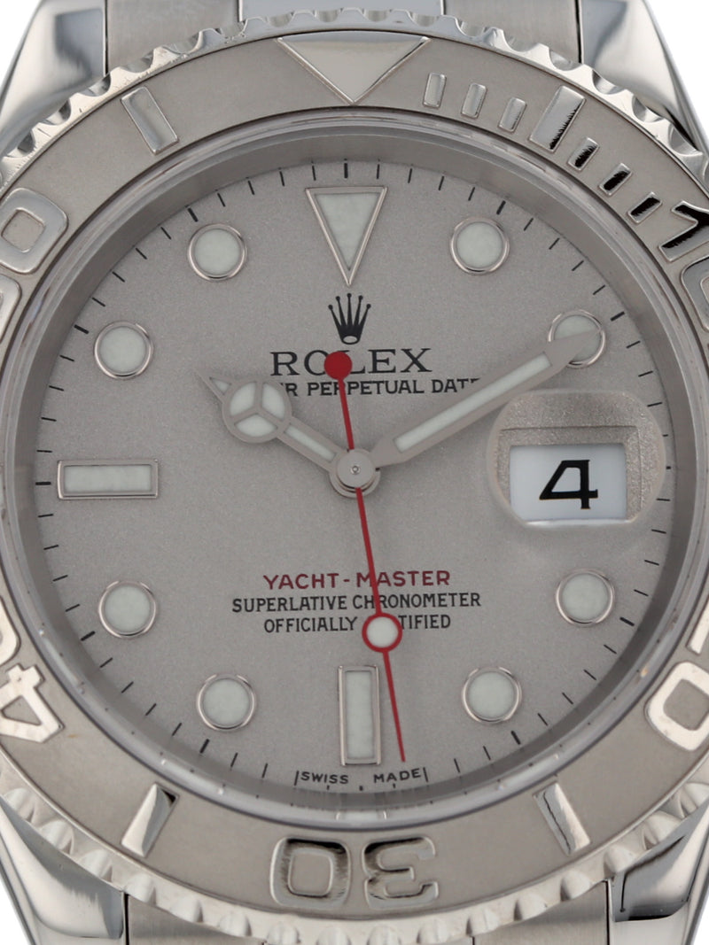 40758: Rolex Yacht-Master 40, Ref. 16622, Rolex Box and 2023 Service card + Rolex CPO 2025 Card