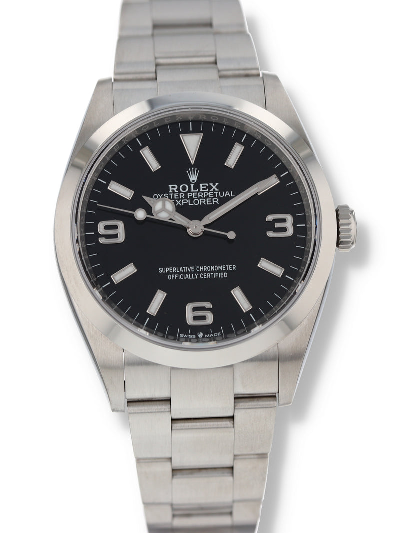 40763: Rolex Explorer 36, Ref. 124270, Box and 2021 Card