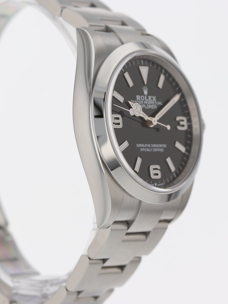 40763: Rolex Explorer 36, Ref. 124270, Box and 2021 Card