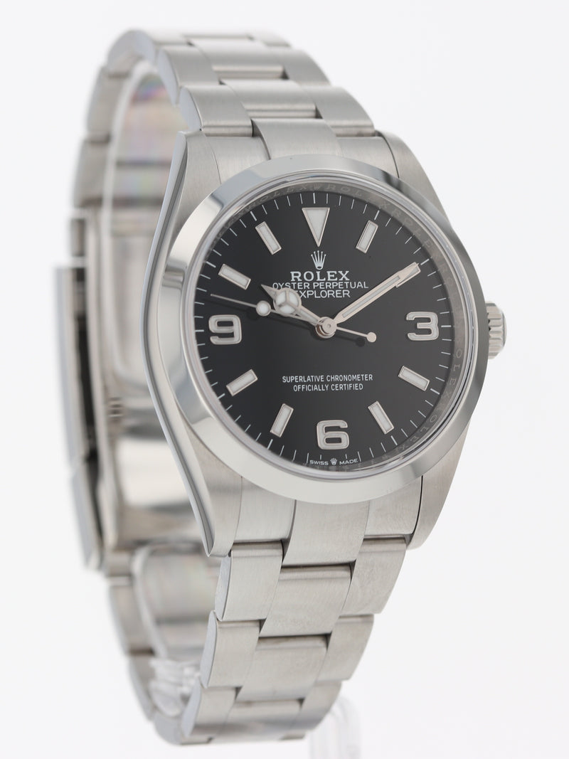 40763: Rolex Explorer 36, Ref. 124270, Box and 2021 Card