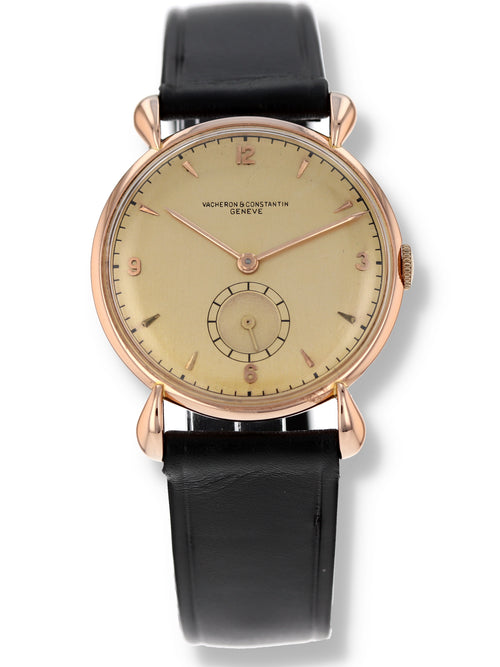 40768: Vacheron Constantin 18k Rose Gold Vintage Wristwatch, Size 31mm, Circa 1940's