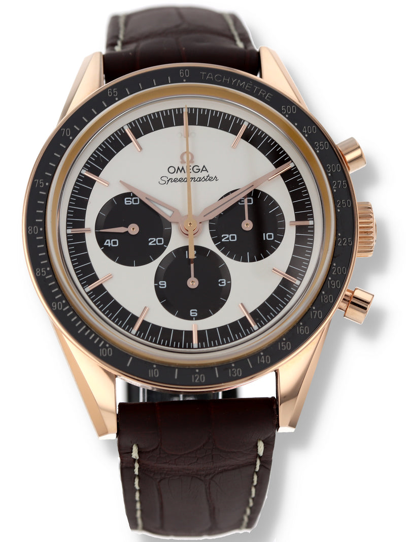 40777: Omega 18k Sedna FOIS Speedmaster Anniversary, Ref. 311.63.40.30.02.001, Box and 2021 Card