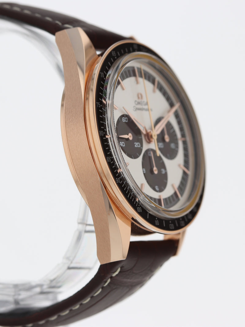 40777: Omega 18k Sedna FOIS Speedmaster Anniversary, Ref. 311.63.40.30.02.001, Box and 2021 Card