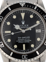 40784: Rolex Rare Vintage Sea-Dweller Great White, Ref. 1665, Box and Papers Circa 1980 UNPOLISHED