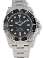 40789: Rolex Submariner 40 "No Date", Ref. 114060, Box and 2017 Card