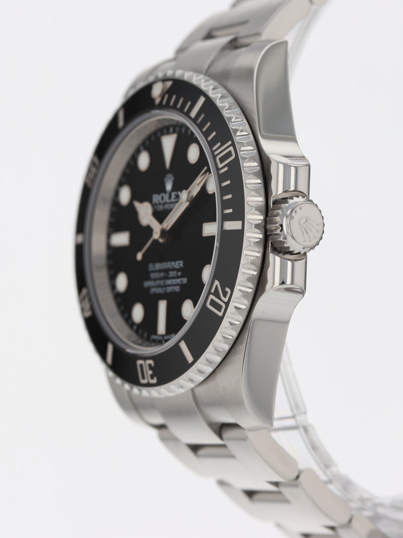 40789: Rolex Submariner 40 "No Date", Ref. 114060, Box and 2017 Card
