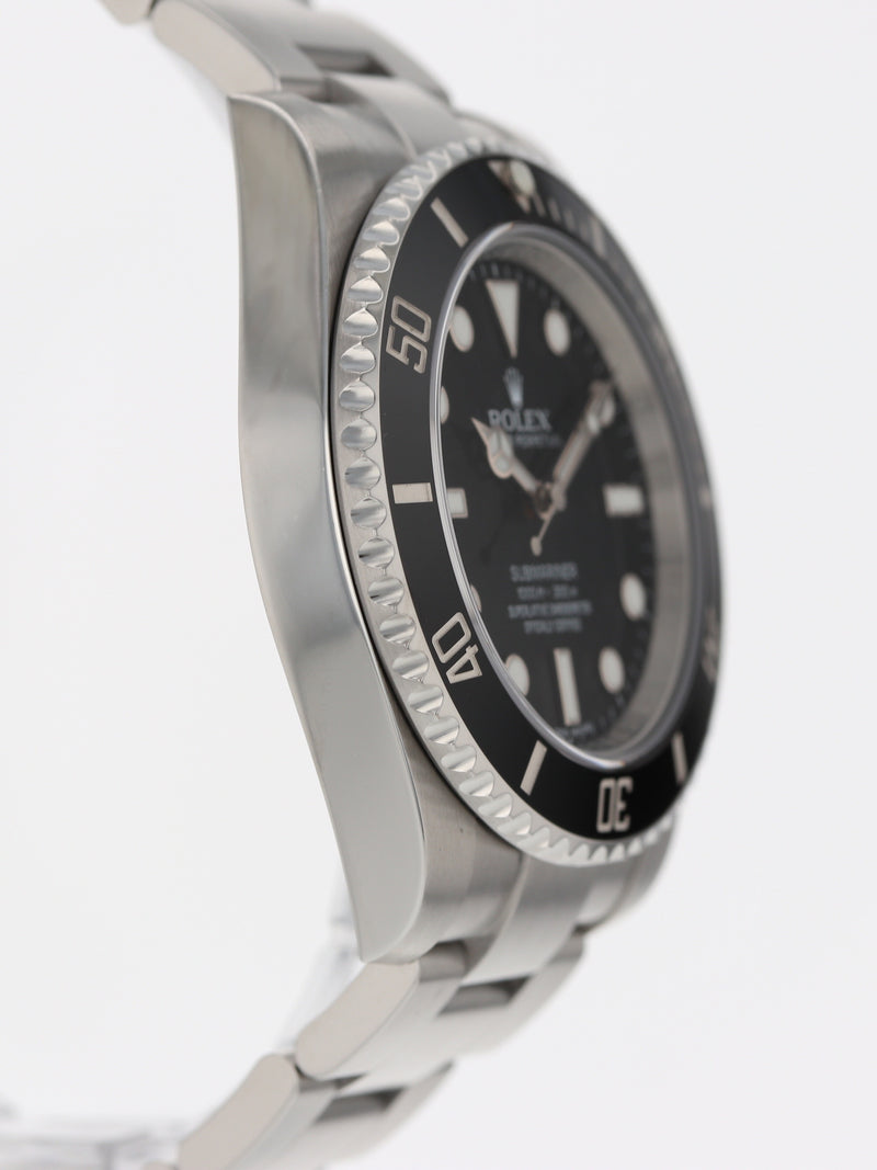 40789: Rolex Submariner 40 "No Date", Ref. 114060, Box and 2017 Card