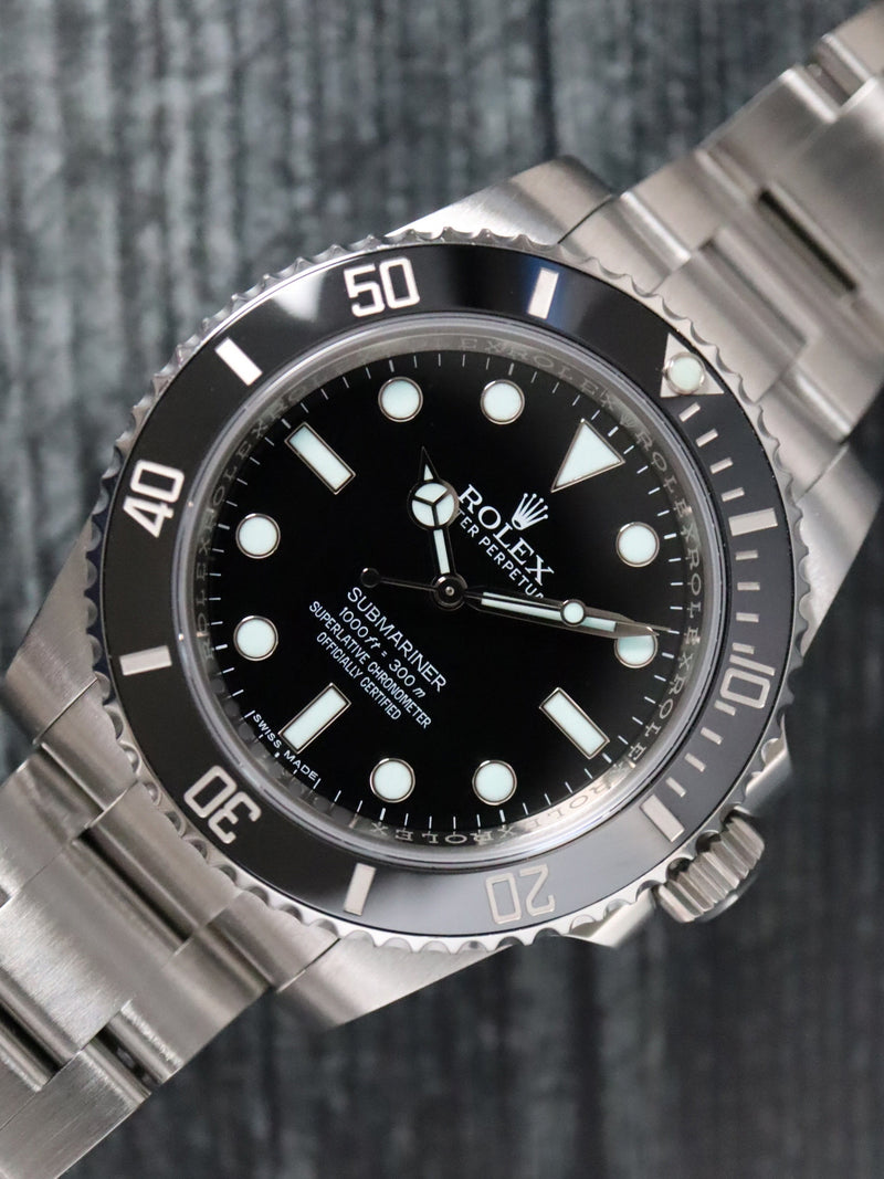 40789: Rolex Submariner 40 "No Date", Ref. 114060, Box and 2017 Card