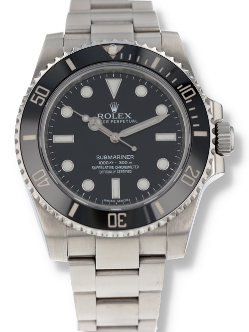 40796: Rolex Submariner 40 "No Date", Ref. 114060, Box and 2012 Card