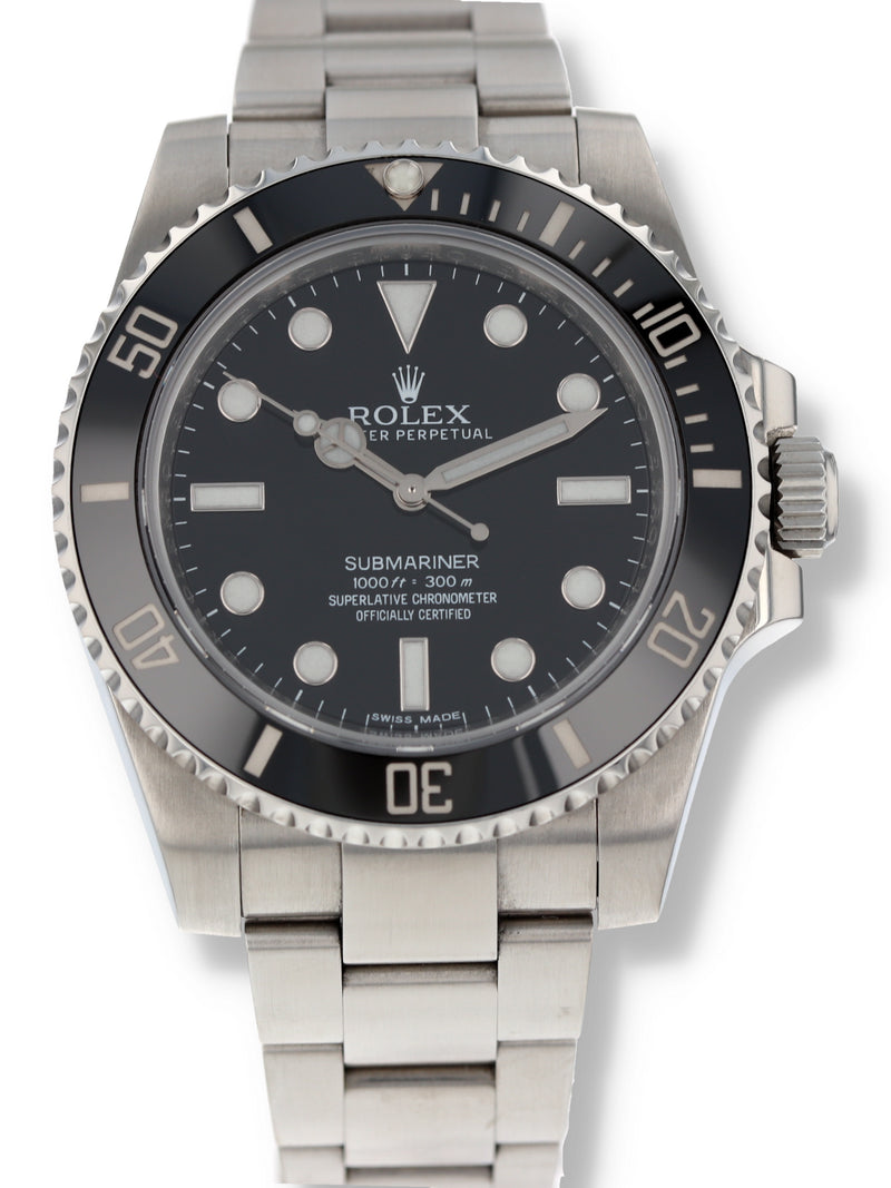 40796: Rolex Submariner 40 "No Date", Ref. 114060, Box and 2012 Card
