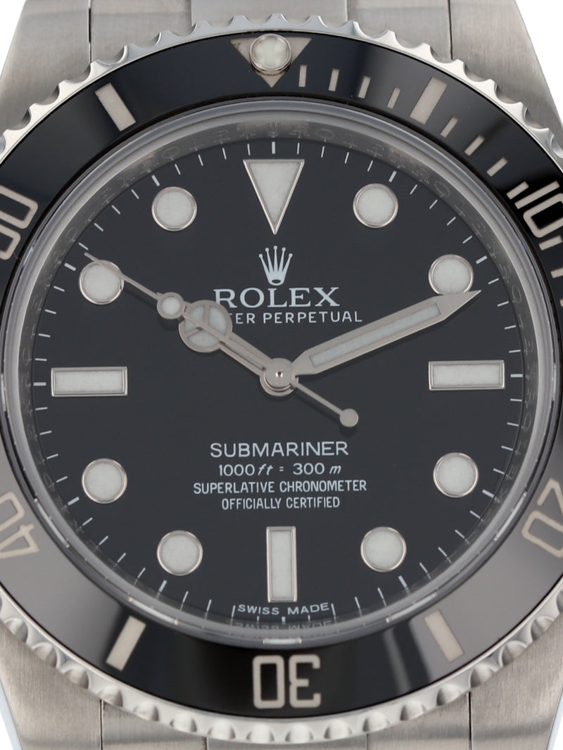 40796: Rolex Submariner 40 "No Date", Ref. 114060, Box and 2012 Card
