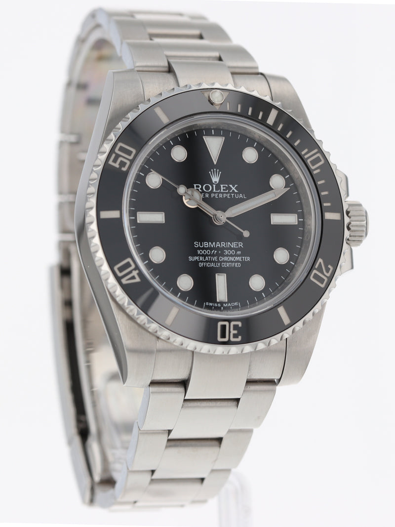 40796: Rolex Submariner 40 "No Date", Ref. 114060, Box and 2012 Card