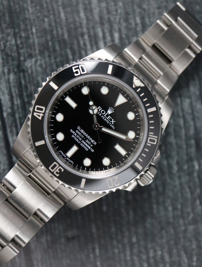 40796: Rolex Submariner 40 "No Date", Ref. 114060, Box and 2012 Card
