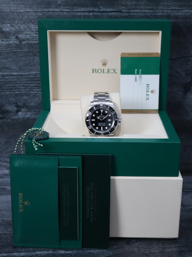 40802: Rolex Sea-Dweller 4000, Ref. 116600, Box and 2016 Card