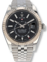 40834: Rolex Sky-Dweller, Black Dial, Ref. 326934, Box and 2023 Card (BOTH BRACELETS)