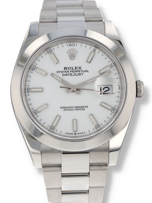 40842: Rolex Datejust 41, Ref. 126300, Box and 2024 Card