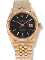 40850: Rolex Rare Vintage 18k Rose Gold Datejust, Ref. 1601, Circa 1972