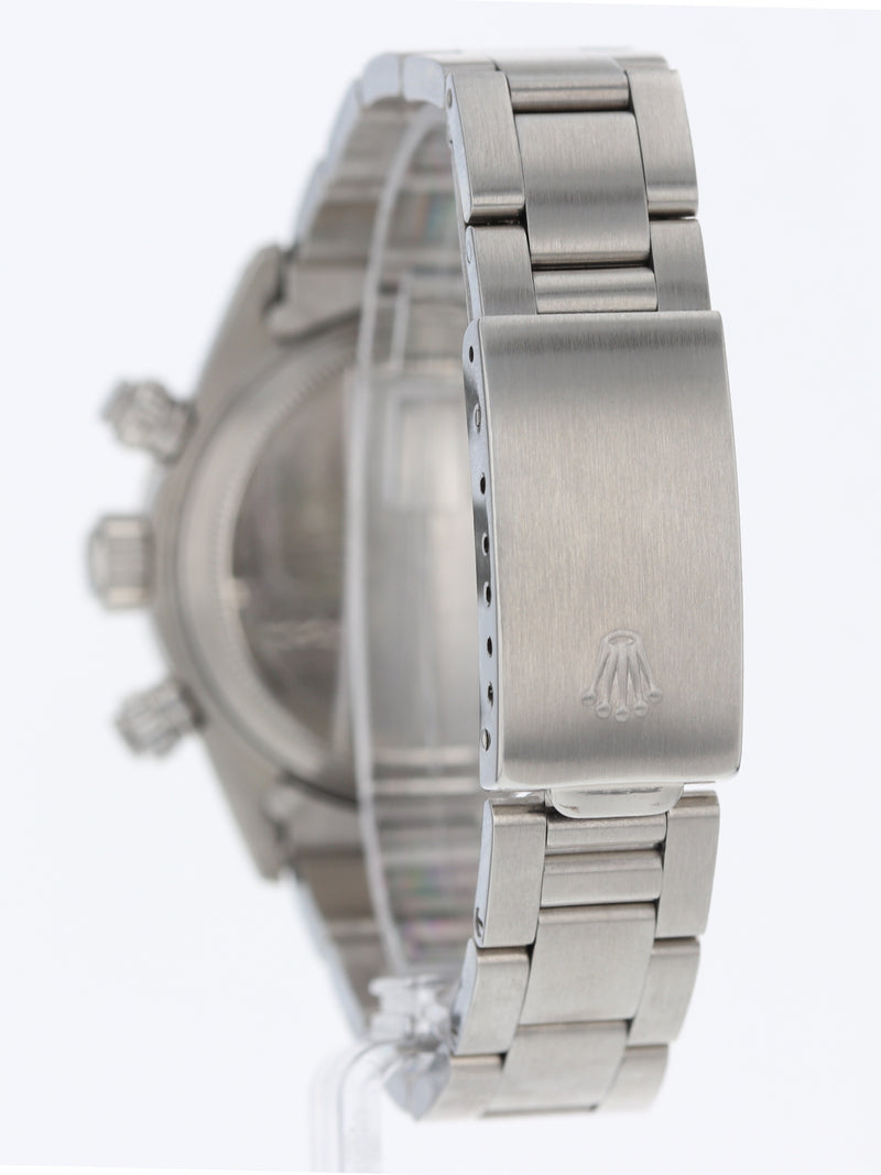 40852: Rolex Vintage "Big Red" Daytona, Ref. 6265, Box and Papers, Circa 1986. Unpolished