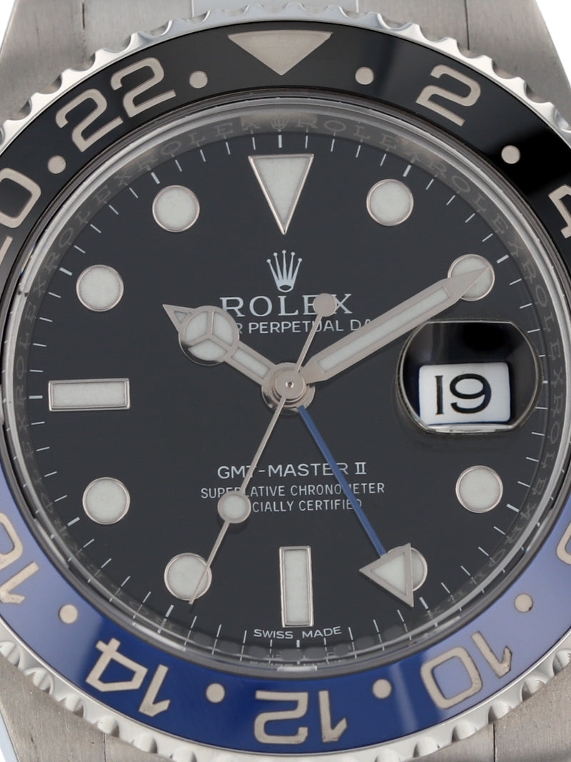 40854: Rolex GMT-Master II "Batman", Ref. 116710BLNR, 2014 Full Set