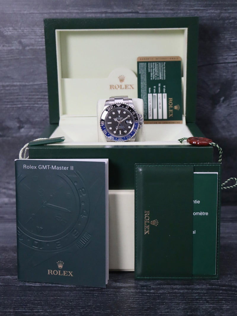 40854: Rolex GMT-Master II "Batman", Ref. 116710BLNR, 2014 Full Set