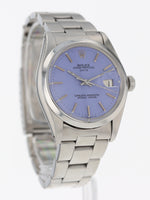 40857: Rolex Date, Ref. 1500, Custom Color Lavender Dial, Circa 1978