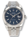 40859: Rolex Datejust 41, Ref. 126300, 2024 Full Set LIKE NEW Unpolished