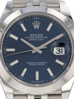40859: Rolex Datejust 41, Ref. 126300, 2024 Full Set LIKE NEW Unpolished