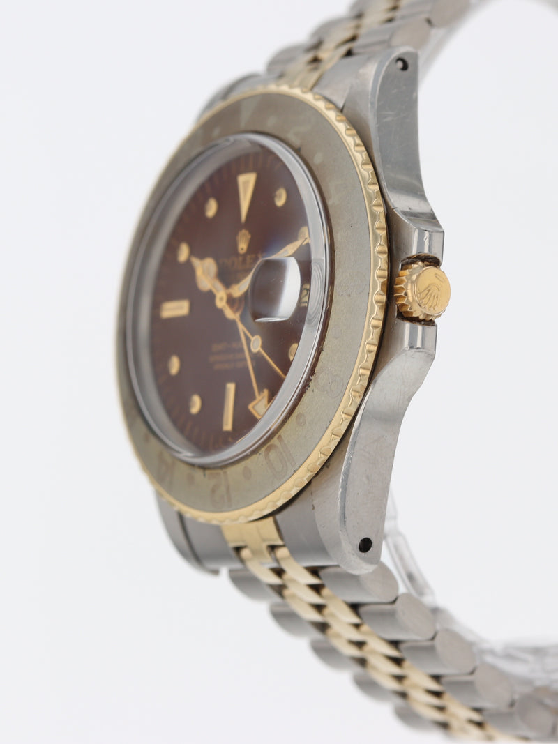 40865: Rolex Vintage GMT-Master "Root Beer", Ref. 1675, Full Set Circa 1970's
