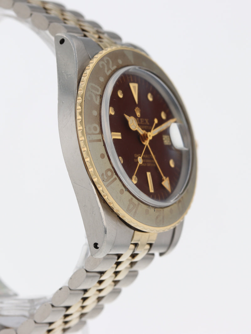 40865: Rolex Vintage GMT-Master "Root Beer", Ref. 1675, Full Set Circa 1970's