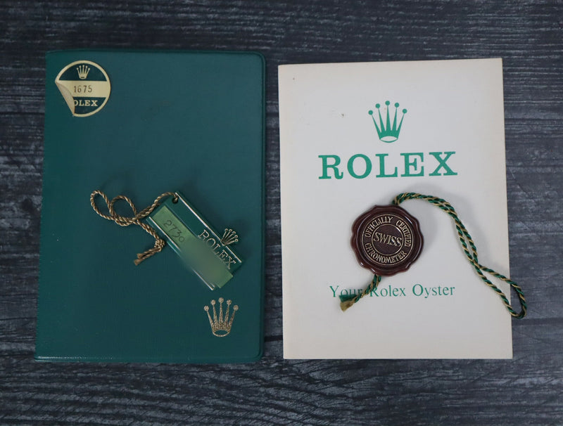 40865: Rolex Vintage GMT-Master "Root Beer", Ref. 1675, Full Set Circa 1970's