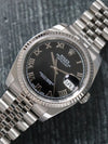 40900: Rolex Datejust 36, Ref. 116234, Black Roman Dial