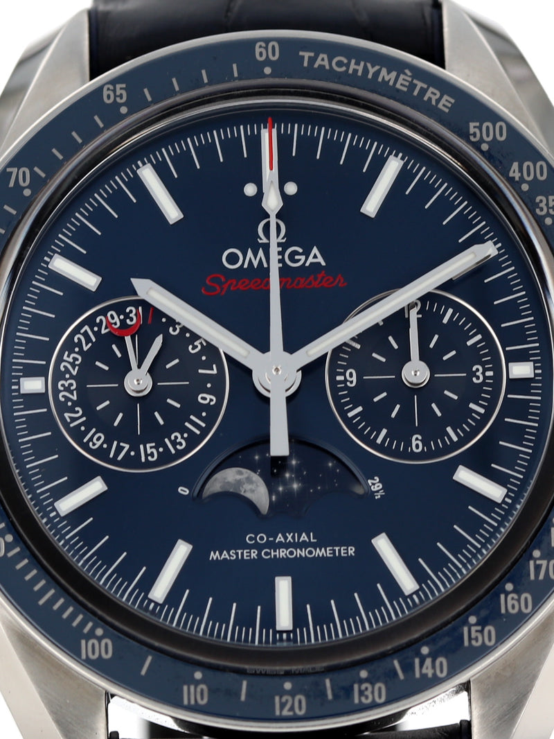 40905: Omega Speedmaster Moonphase Chronograph, Ref. 304.33.44.52.03.001, Box and Card