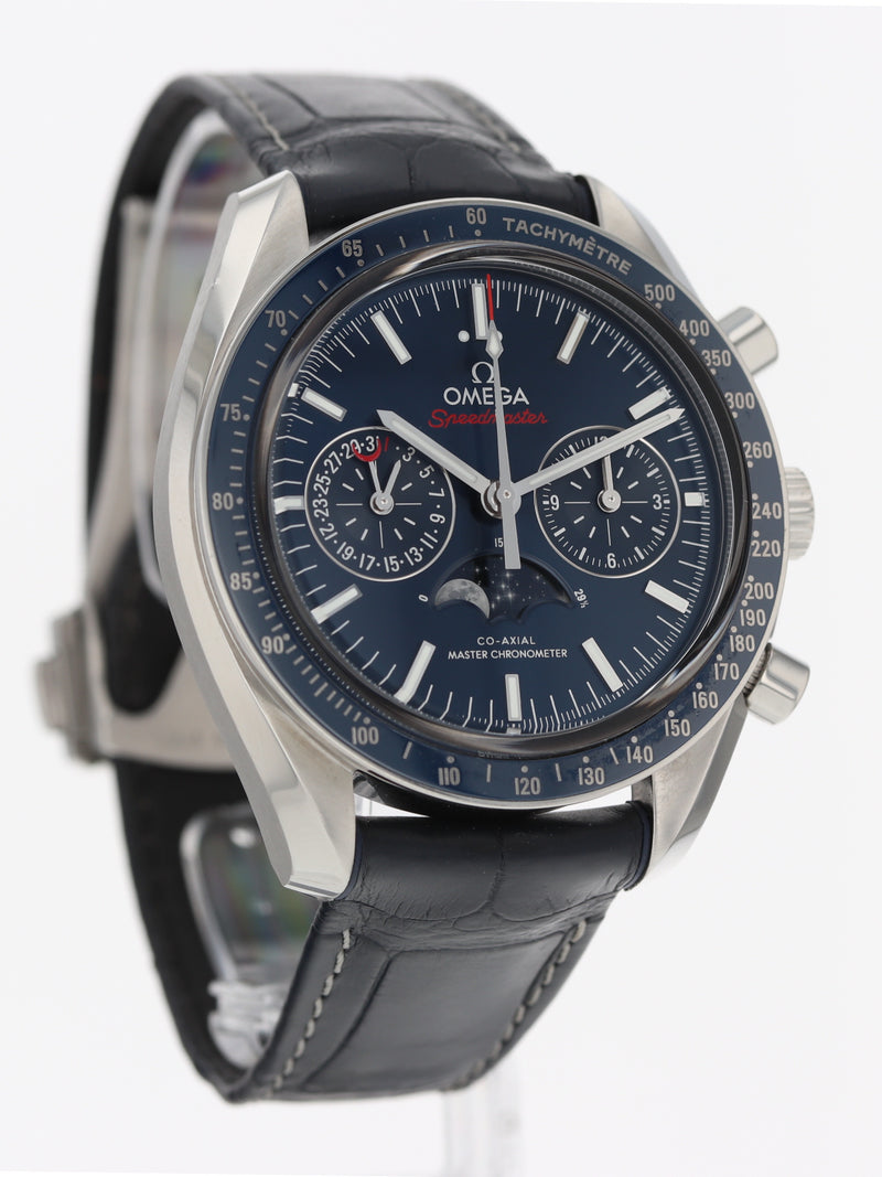 40905: Omega Speedmaster Moonphase Chronograph, Ref. 304.33.44.52.03.001, Box and Card