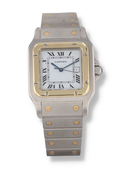 40906: Cartier Ladies Small Santos Carrée, Box and Card 1984