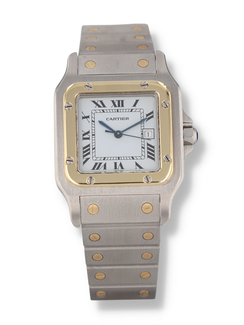 40906: Cartier Ladies Small Santos Carrée, Box and Card 1984