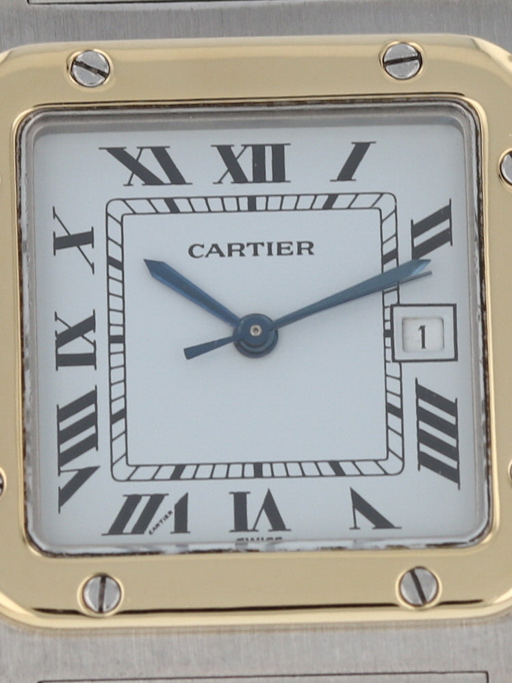 40906: Cartier Ladies Small Santos Carrée, Box and Card 1984