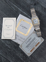 40906: Cartier Ladies Small Santos Carrée, Box and Card 1984