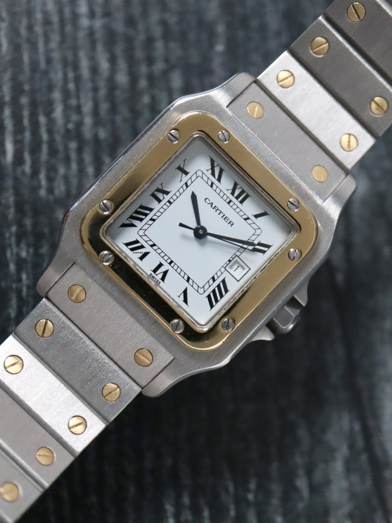 40906: Cartier Ladies Small Santos Carrée, Box and Card 1984