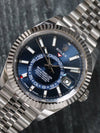 40923: Rolex Sky-Dweller, Ref, 336934, Blue Dial, 2024 Full Set UNWORN