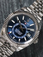 40923: Rolex Sky-Dweller, Ref, 336934, Blue Dial, 2024 Full Set UNWORN