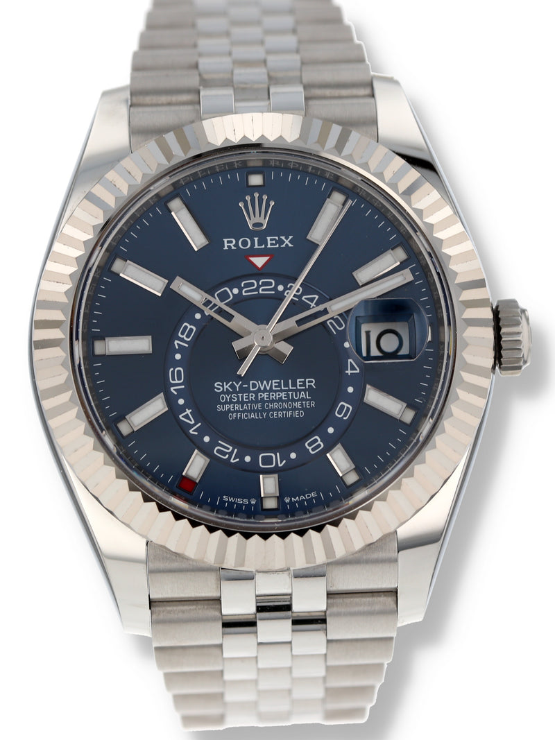 40923: Rolex Sky-Dweller, Ref, 336934, Blue Dial, 2024 Full Set UNWORN