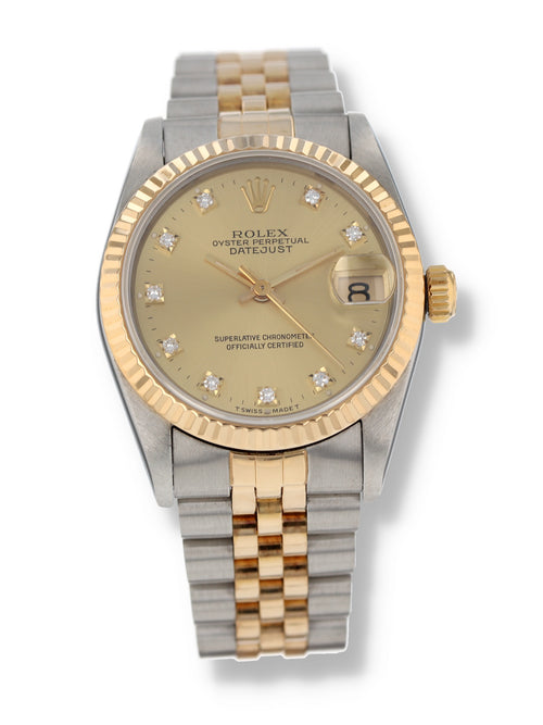 (On Hold) 40938: Rolex Mid-Size Datejust 31, Ref. 68273, Circa 1991