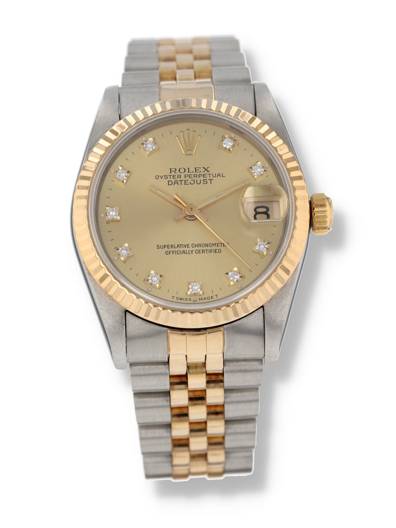 40938: Rolex Mid-Size Datejust 31, Ref. 68273, Circa 1991