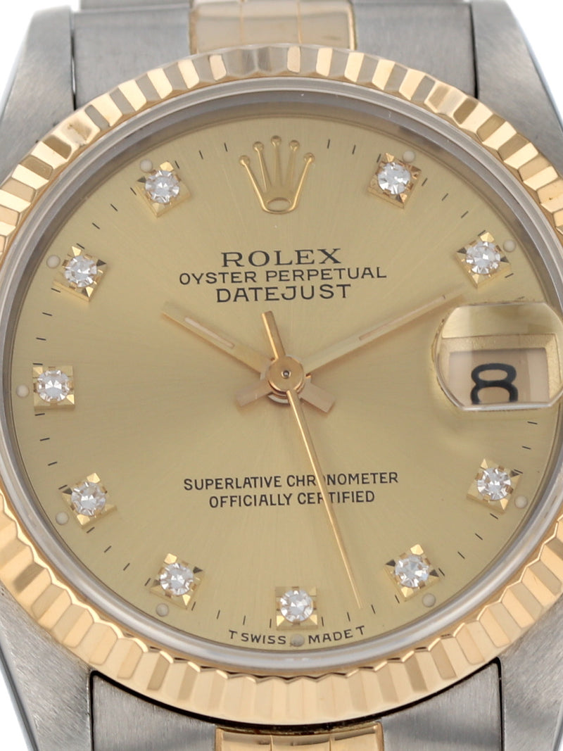 40938: Rolex Mid-Size Datejust 31, Ref. 68273, Circa 1991