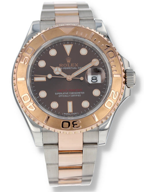 40948: Rolex Stainless Steel and Everose Gold Yacht-Master 40, Ref. 116621, Chocolate Dial